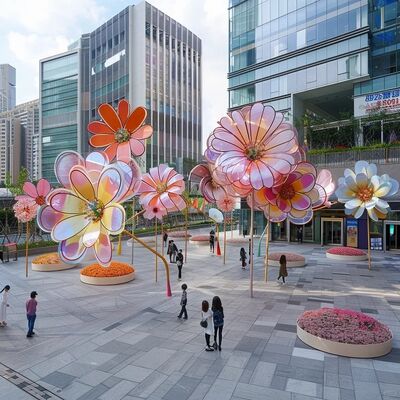 Bespoke Illuminated Sculptures for Commercial Center Success